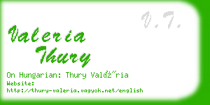 valeria thury business card